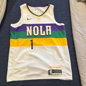 Official Nike Mardi Gras Zion Williamson jersey, size large. Never worn!